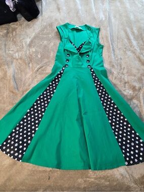 KILLREAL Polka Dot Retro Style Dress